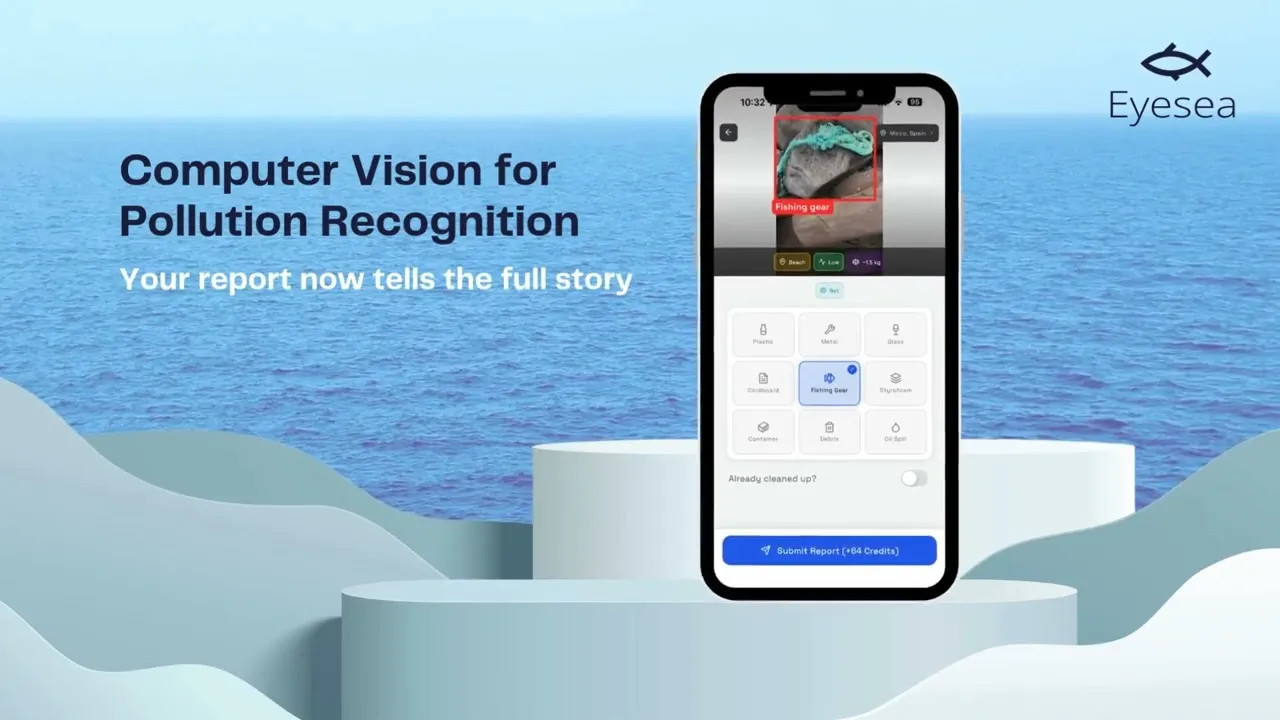 New Eyesea App — Computer Vision, Hotspots, Satellite-detected pollution